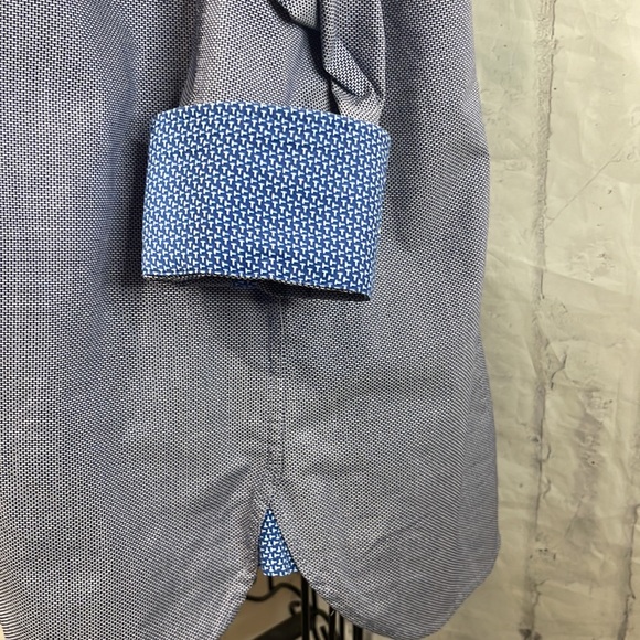 Ted Baker Endurance Long Sleeve Button-Up Shirt Contrasting Flip Cuff and Trim - Picture 8 of 13